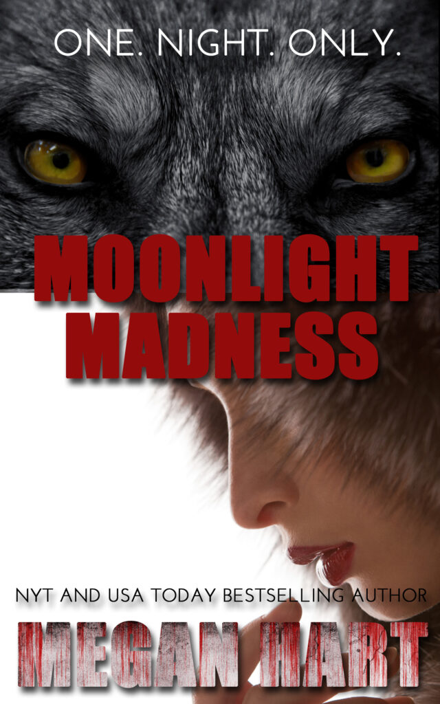 a woman in a fur coat with wolf eyes in the background